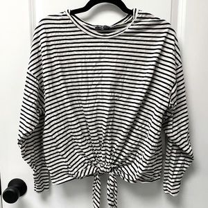 Black and white striped shirt